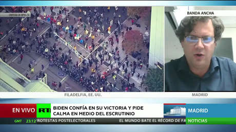 Experto analiza los comicios en EE.UU.: "La situación es crítica desde el punto de vista de la transparencia y de la confianza en el resultado final"