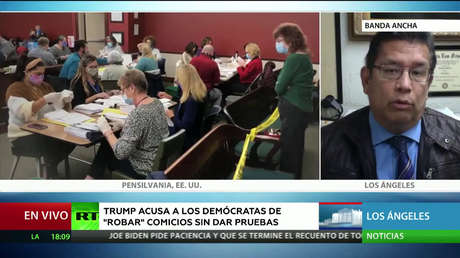 Experto: "Las acciones legales de Trump sobre el recuento de votos carecen de todo fundamento y son parte de una estrategia desesperada"