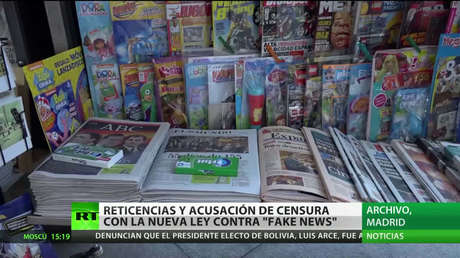 España: Reticencias y acusación de censura por la nueva ley contra las noticias falsas