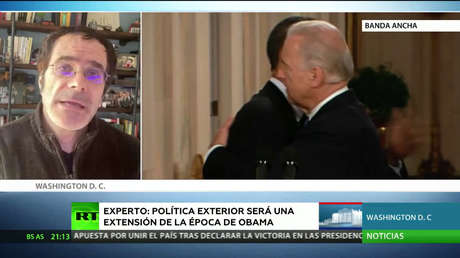 Experto: "La política exterior de Biden será una continuación de la política de Obama"