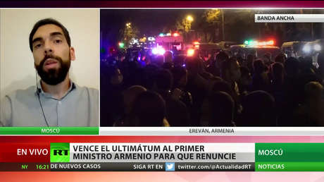 Vence el ultimátum al primer ministro de Armenia para que renuncie