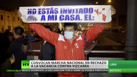 En Perú convocan a marcha nacional este jueves en rechazo a la destitución de Vizcarra