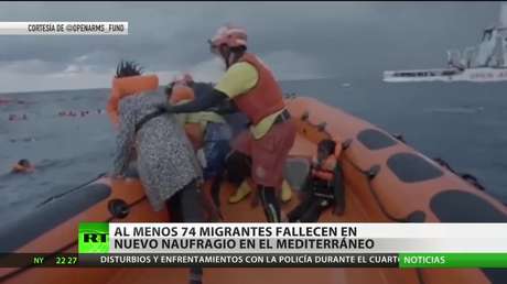 Al menos 74 migrantes fallecen en un nuevo naufragio en el Mediterráneo