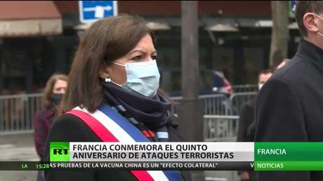 Francia conmemora el quinto aniversario de los atentados terroristas en París
