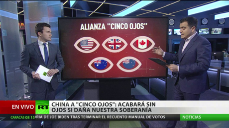 China advierte a la alianza de inteligencia 'los Cinco Ojos' que la dejará "sin ojos" si daña su soberanía