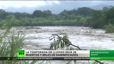 La temporada de lluvias deja 26 muertos y miles de damnificados en Colombia