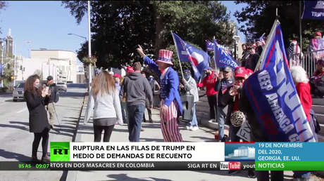EE.UU.: División en las filas de Trump en medio de demandas de recuento