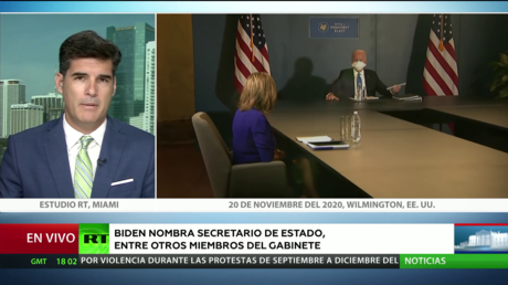 Biden nombra secretario de Estado y otros miembros del gabinete, mientras Trump continúa denunciando fraude
