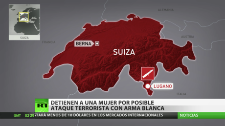 Detienen a una mujer por presunto ataque terrorista con arma blanca en el sur de Suiza