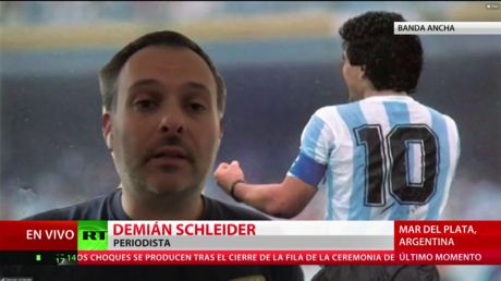 Periodista: "Lamentablemente, quizás la organización de la despedida a Maradona no fue la mejor"