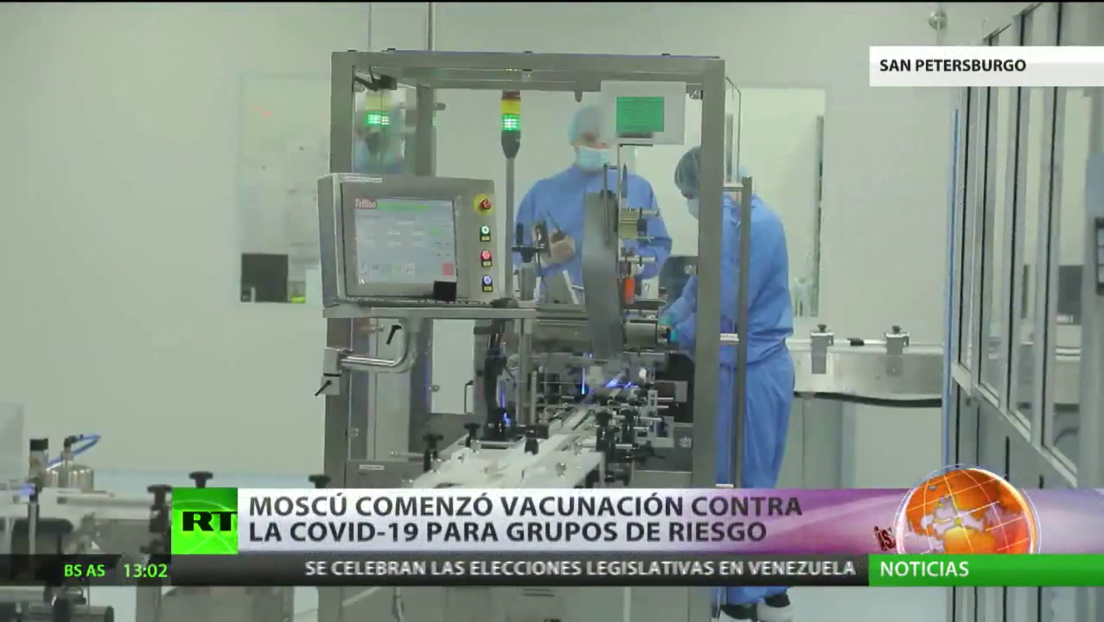 Rusia comienza la vacunación contra el covid-19