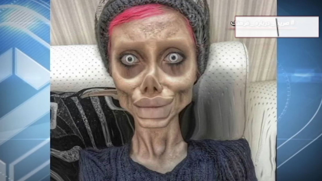 Condenan a 10 años de cárcel a la 'Jolie zombi' iraní por "promover la corrupción pública"