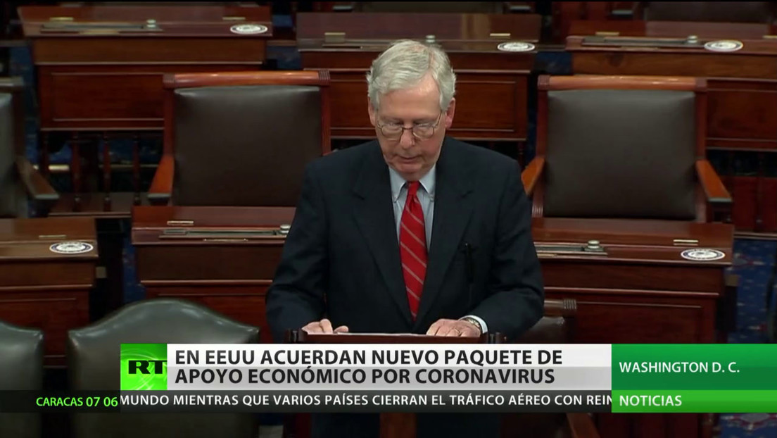EE.UU.: Acuerdan un nuevo paquete de estímulo económico ante la crisis del coronavirus