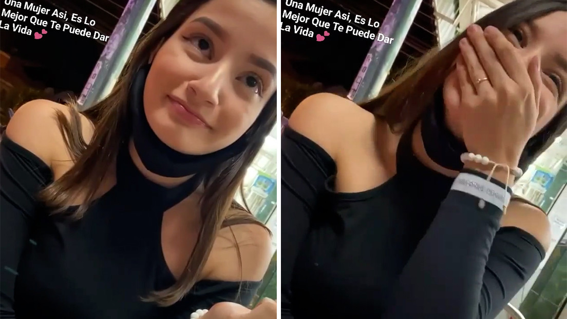VIDEO: La reacción de una joven tras la humilde invitación de su novio se hace viral en la Red