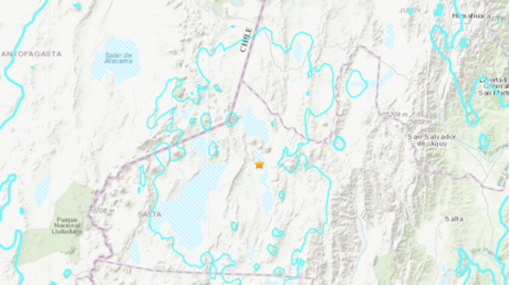 Un sismo de magnitud 6,4 se registra en la provincia argentina de Salta, cerca de la frontera con Chile