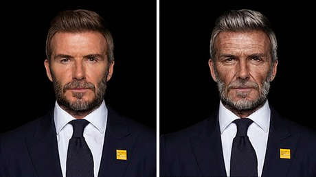 David Beckham viaja al futuro, 'envejece' hasta los 70 años y anuncia la victoria sobre la malaria en el video de una campaña contra la enfermedad