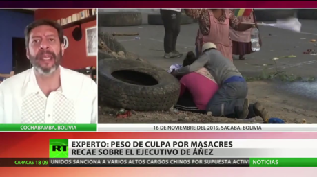 Sociólogo: "El peso de culpa por masacres en 2019 en Bolivia recae sobre el ejecutivo de Áñez"