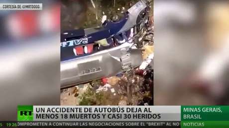 Un accidente de autobús en Brasil deja al menos 18 heridos y 30 muertos