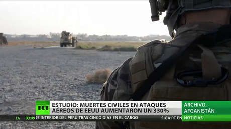 La cifra de civiles muertos en los bombardeos de EE.UU. en Afganistán se incrementó un 330 %