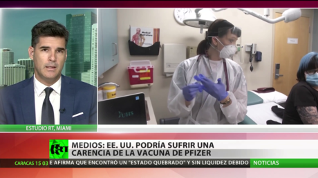 Medios informan que EE.UU. podría sufrir una carencia de vacunas de Pfizer