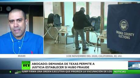 Abogado: Demanda del fiscal de Texas permite a la Justicia establecer si hubo fraude en las elecciones