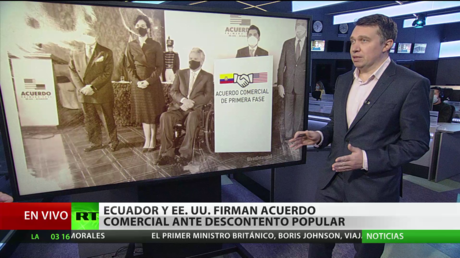 Ecuador y EE.UU. firman un acuerdo comercial de primera fase que ha recibido críticas