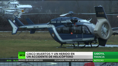 Cinco muertos y un herido en un accidente de helicóptero en Francia