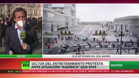 Madrid: El sector del entretenimiento protesta por la "agónica" situación que atraviesa