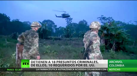 Detienen a 18 presuntos criminales en Colombia, 10 de ellos requeridos por EE.UU.