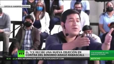El binomio Arauz-Rabascall se enfrenta a una nueva objeción en Ecuador