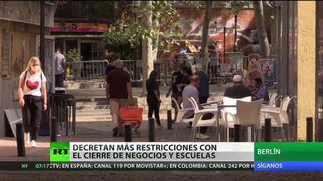 Alemania: Ordenan el cierre de negocios y escuelas para frenar los contagios