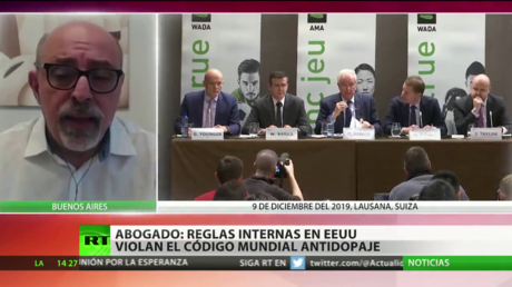 Abogado: "EE.UU. incumple con su normativa interna todo lo que establece el Código Mundial Antidopaje"