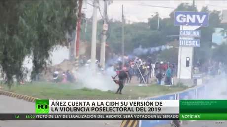Áñez cuenta a la CIDH su versión de la violencia poselectoral de 2019