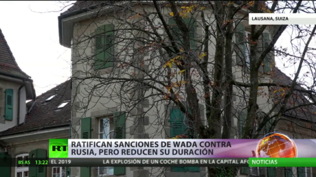 Ratifican las sanciones de la AMA contra Rusia, pero reducen a la mitad su duración