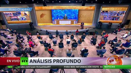Pandemia, agenda interna y política mundial marcan la conferencia anual de Putin