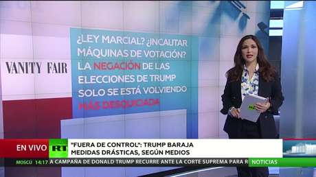 "Fuera de control": Reportan que Trump baraja medidas drásticas tras los resultados electorales
