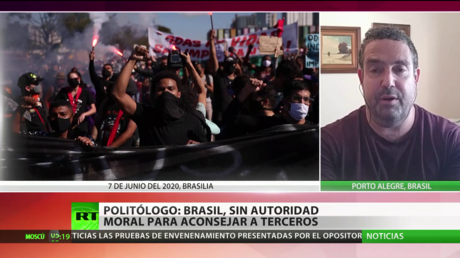 Politólogo: Brasil no tiene autoridad moral para aconsejar a terceros cómo manejar las protestas