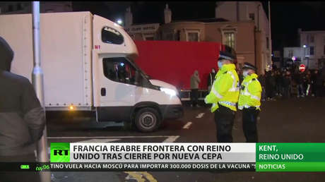 Francia reabre la frontera con el Reino Unido tras un cierre por la nueva cepa del coronavirus
