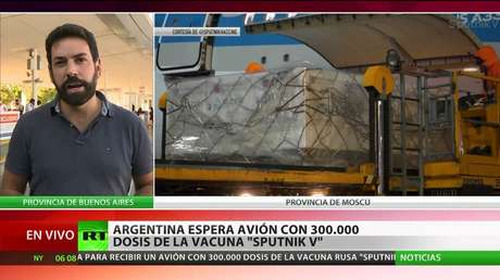 Argentina espera el avión con 300.000 dosis de la vacuna contra el coronavirus Sputnik V