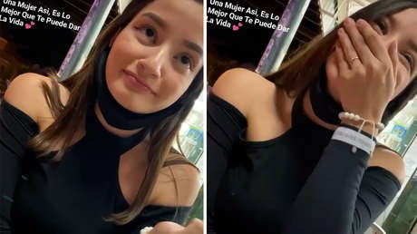 VIDEO: La reacción de una joven tras la humilde invitación de su novio se hace viral en la Red