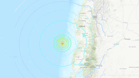 Se registra un terremoto de magnitud 6,7 en Chile