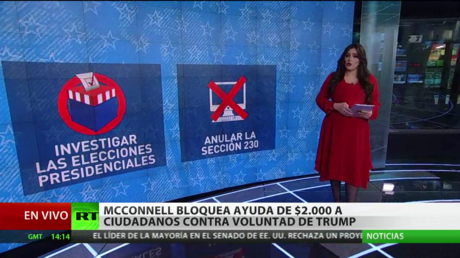McConnell bloquea la ayuda de 2.000 dólares a los ciudadanos contra la voluntad de Trump