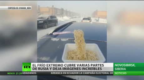 El frío extremo cubre varias partes de Rusia y deja imágenes increíbles