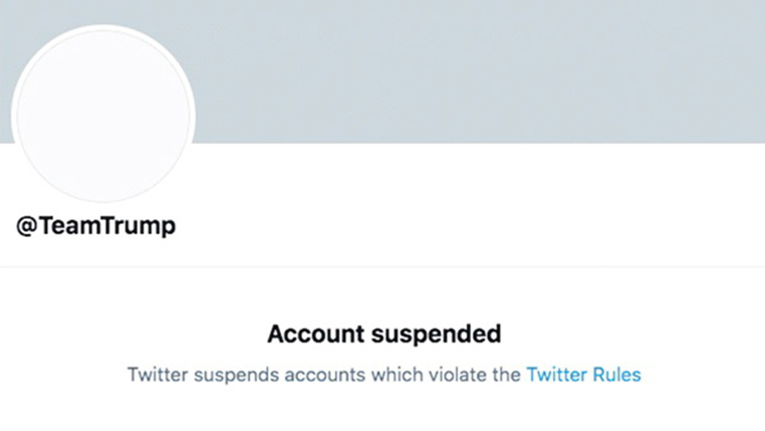 Twitter suspende a un miembro del equipo de Trump por 'prestar' su cuenta al presidente