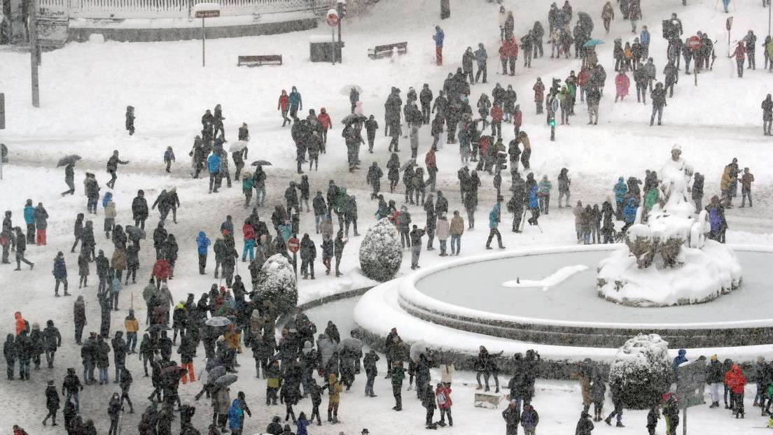 La histórica nevada en España, la más intensa registrada desde 1971, en imágenes