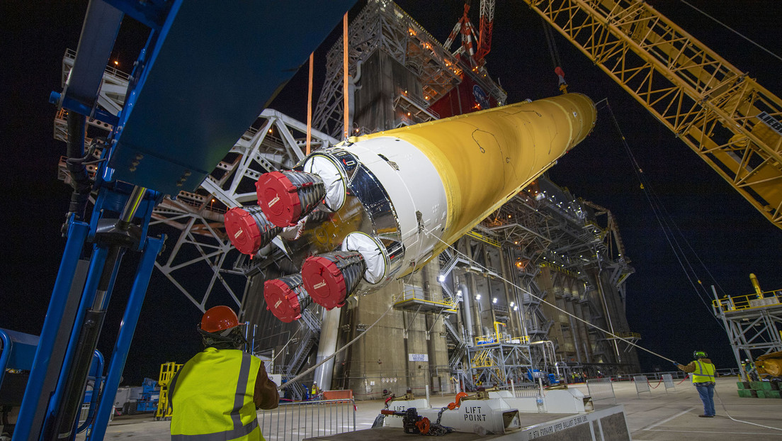 Sitio de pruebas en el Centro Espacial Stennis de la NASA cerca de Bay St. Louis, Misisipi, EE.UU.