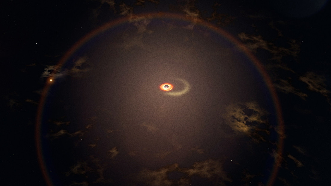 Detectan llamaradas regulares en una galaxia distante que serían consecuencia de una estrella devorada poco a poco por un agujero negro