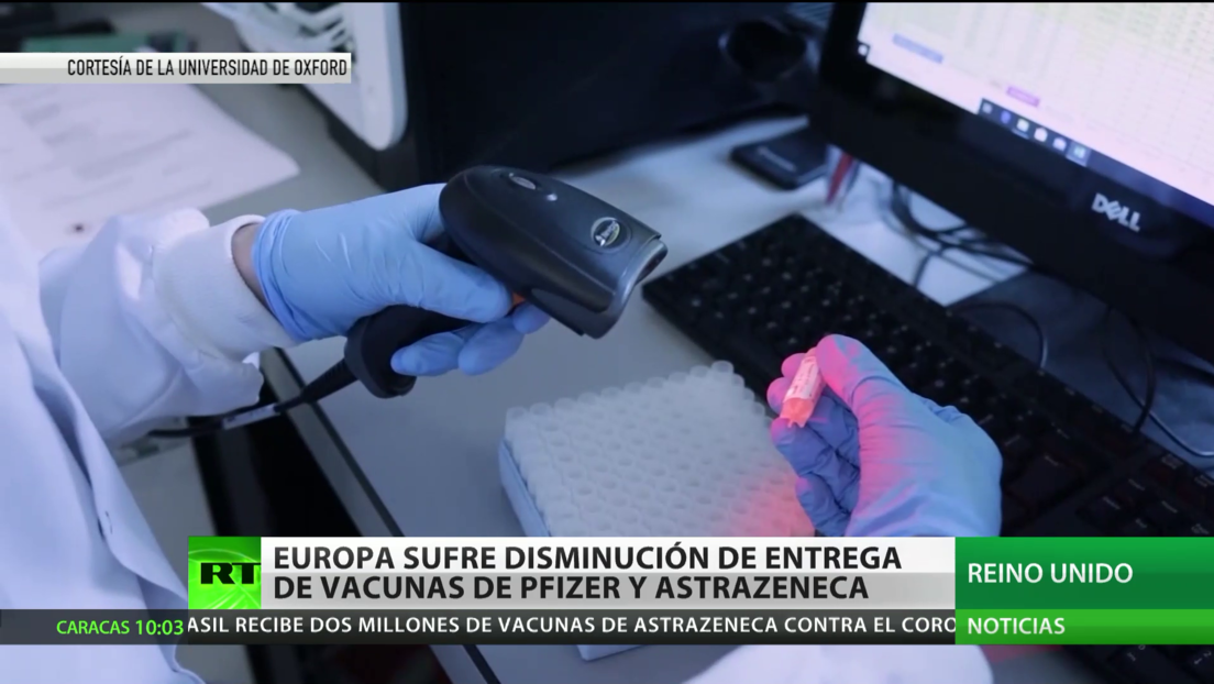 Europa sufre una disminución de entregas de las vacunas de Pfizer y AstraZeneca