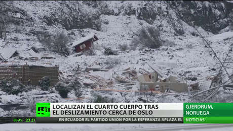 Localizan el cuarto cuerpo tras el deslizamiento cerca de Oslo
