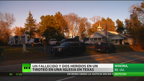 EE.UU.: Un fallecido y dos heridos en un tiroteo en una iglesia en Texas